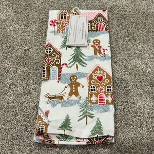 Cupcakes and cashmere gingerbread blue glitter kitchen towels set of 2